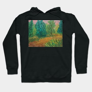 Oil Painting - While Hiking. 2012 Hoodie